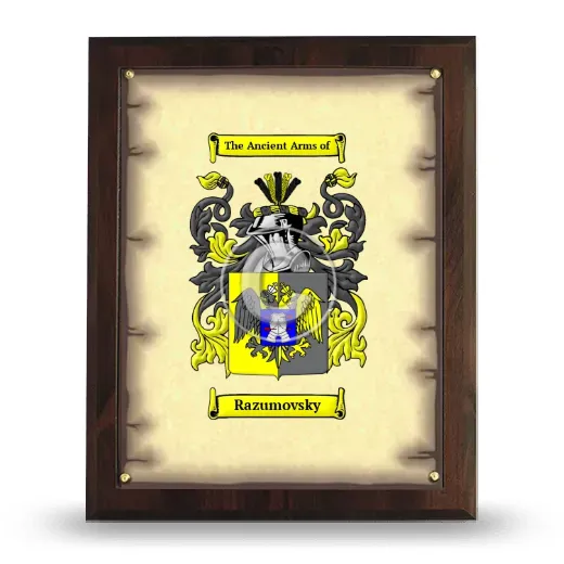 Razumovsky Coat of Arms Plaque