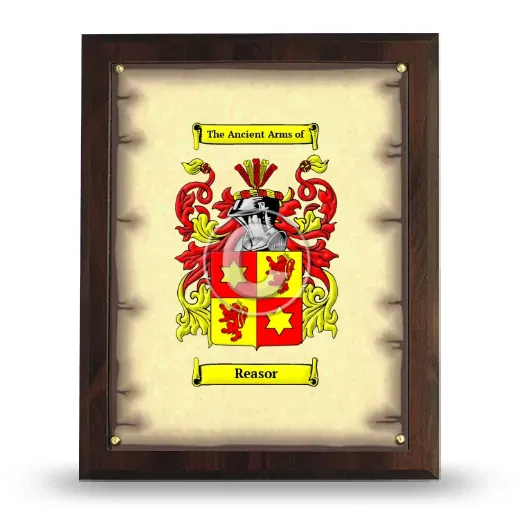 Reasor Coat of Arms Plaque