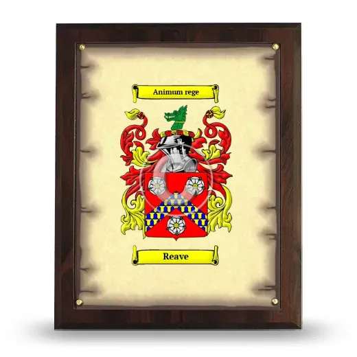 Reave Coat of Arms Plaque