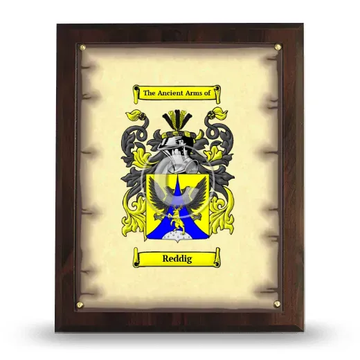 Reddig Coat of Arms Plaque