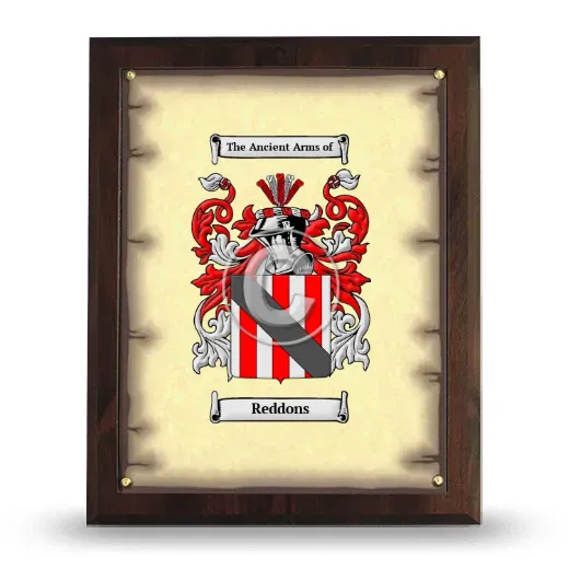 Reddons Coat of Arms Plaque