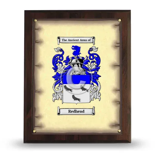 Redhead Coat of Arms Plaque