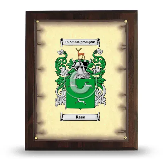 Reee Coat of Arms Plaque