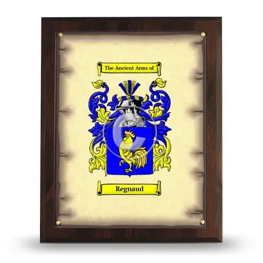 Regnaud Coat of Arms Plaque