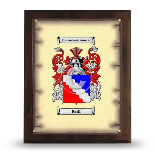 Reiff Coat of Arms Plaque