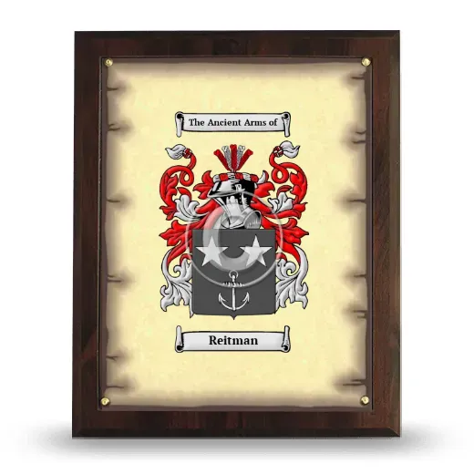 Reitman Coat of Arms Plaque