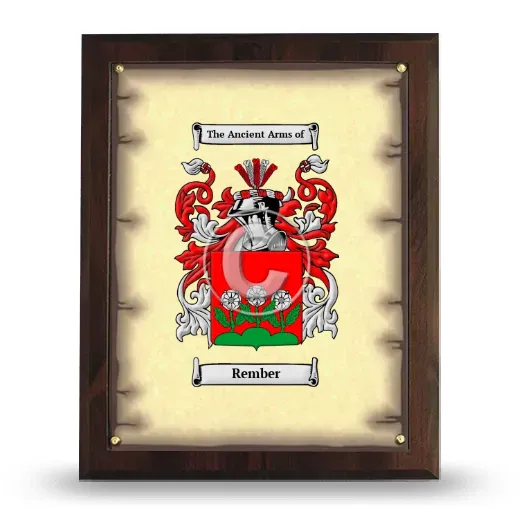 Rember Coat of Arms Plaque