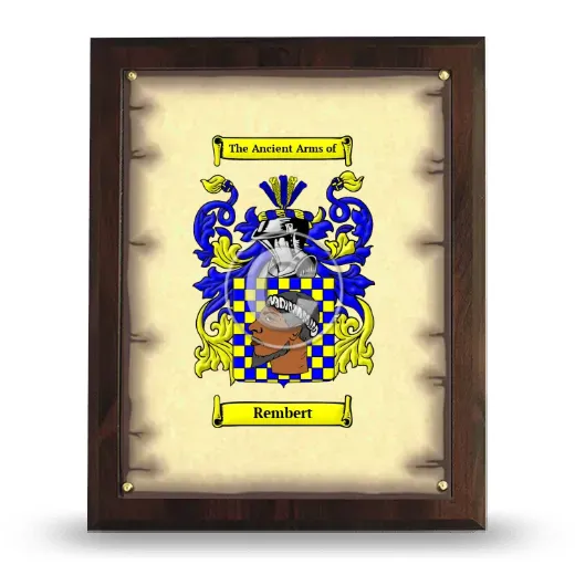 Rembert Coat of Arms Plaque