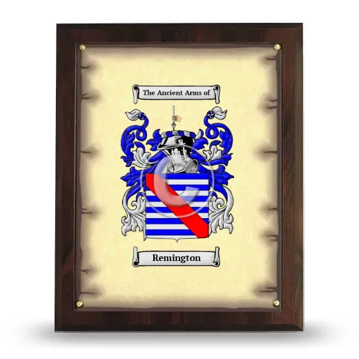 Remington Coat of Arms Plaque
