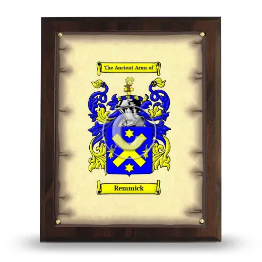 Remmick Coat of Arms Plaque