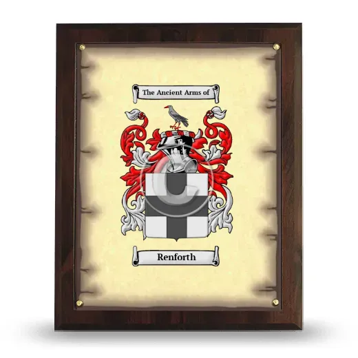 Renforth Coat of Arms Plaque