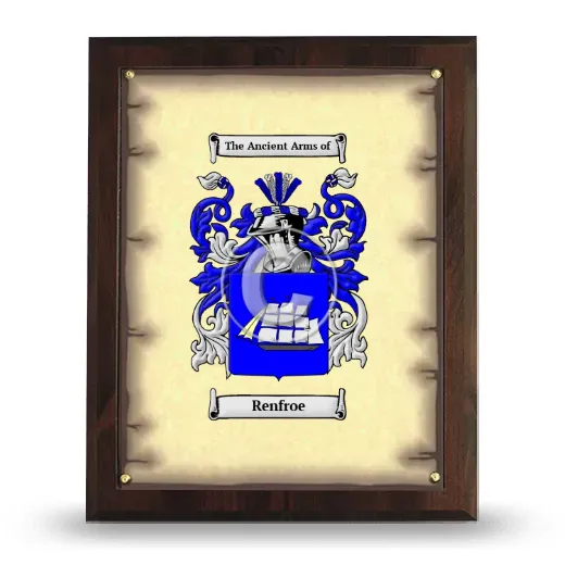 Renfroe Coat of Arms Plaque