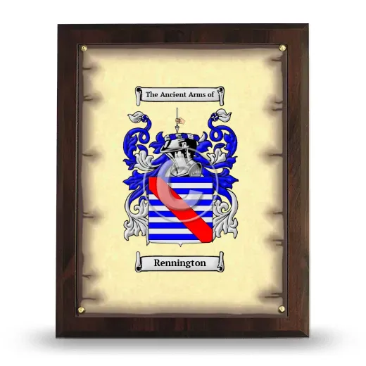 Rennington Coat of Arms Plaque