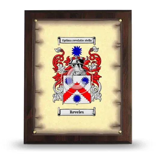 Reveles Coat of Arms Plaque