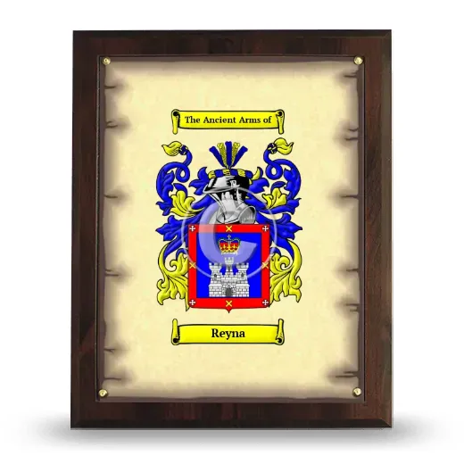 Reyna Coat of Arms Plaque