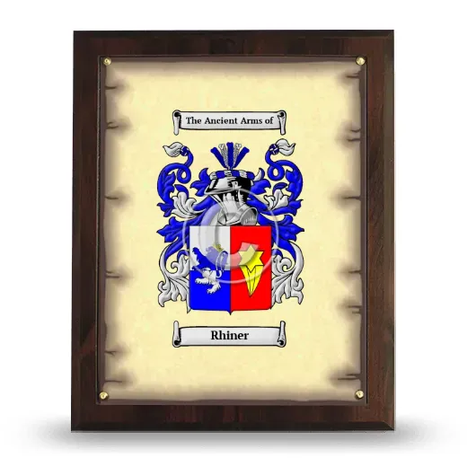 Rhiner Coat of Arms Plaque