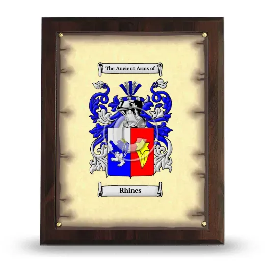 Rhines Coat of Arms Plaque