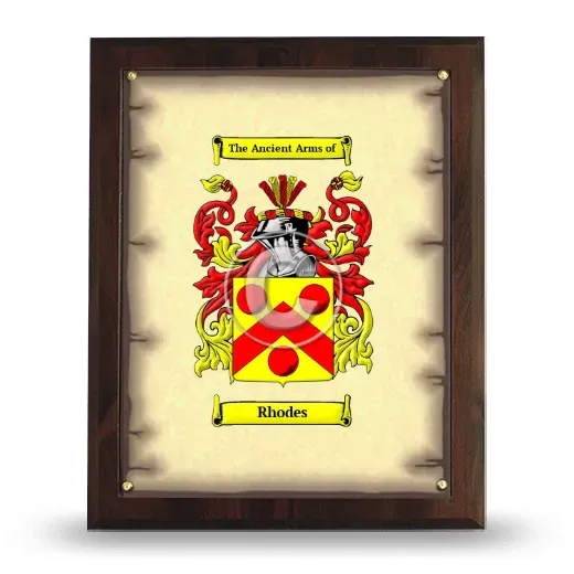 Rhodes Coat of Arms Plaque