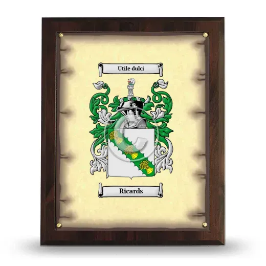 Ricards Coat of Arms Plaque