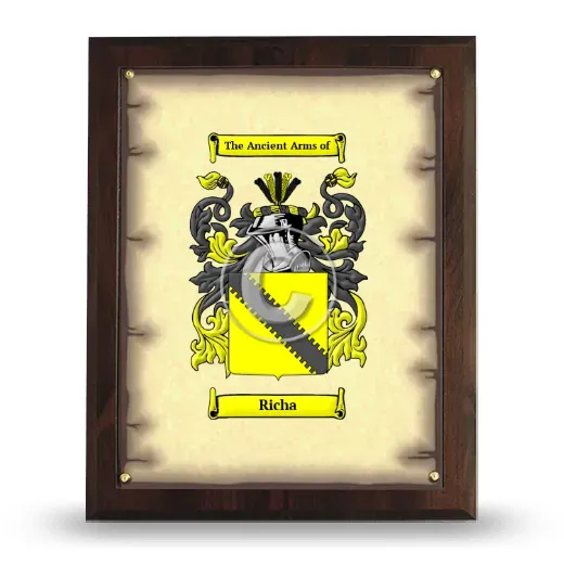 Richa Coat of Arms Plaque