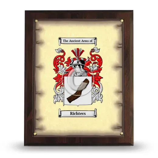 Richters Coat of Arms Plaque