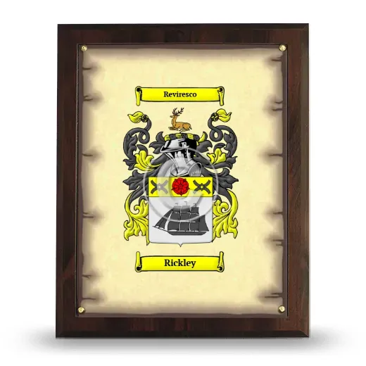 Rickley Coat of Arms Plaque