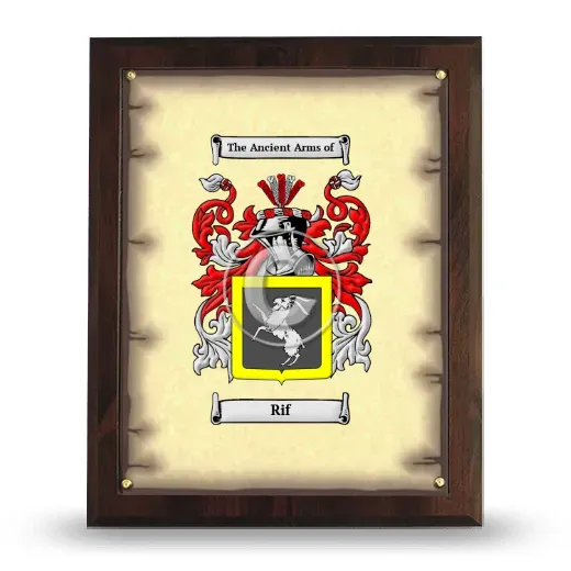 Rif Coat of Arms Plaque