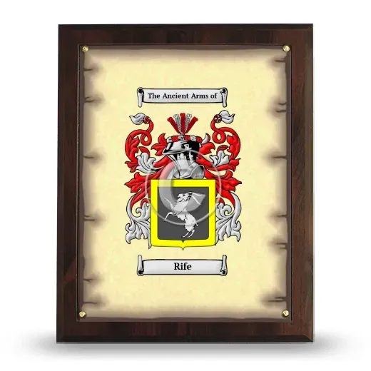 Rife Coat of Arms Plaque