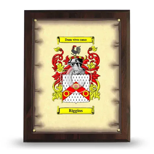 Riggins Coat of Arms Plaque