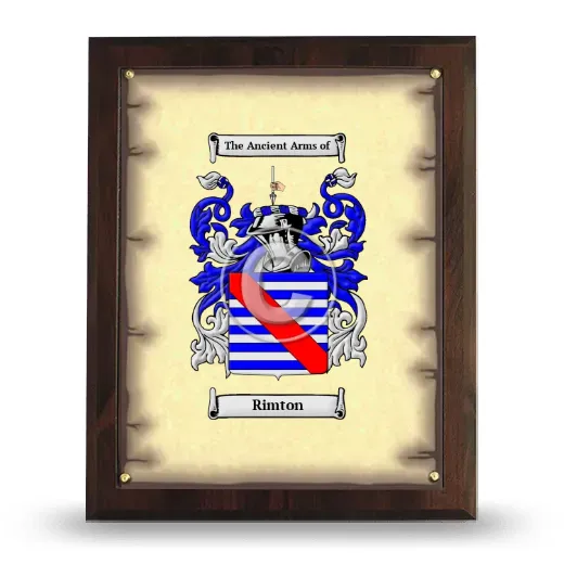 Rimton Coat of Arms Plaque