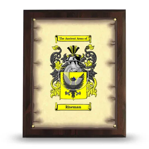 Riseman Coat of Arms Plaque