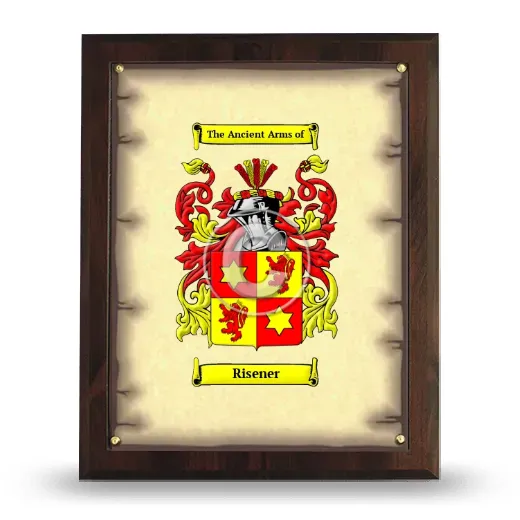 Risener Coat of Arms Plaque