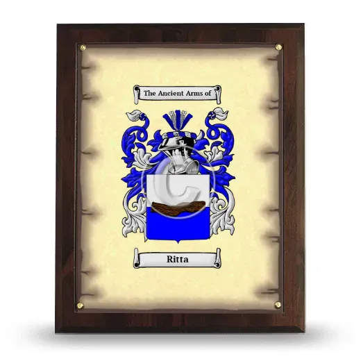 Ritta Coat of Arms Plaque
