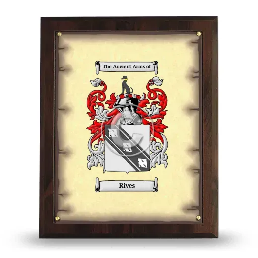Rives Coat of Arms Plaque