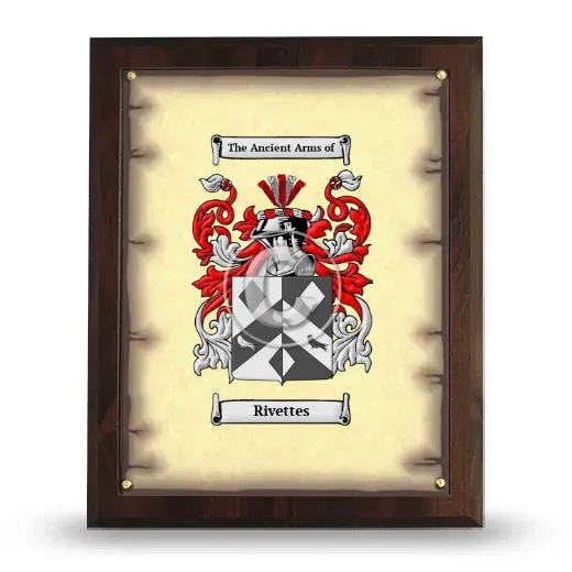 Rivettes Coat of Arms Plaque