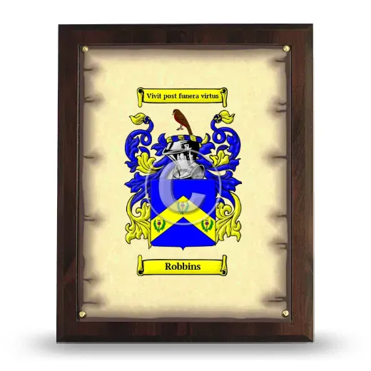 Robbins Coat of Arms Plaque