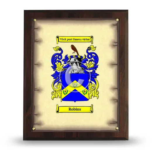Robins Coat of Arms Plaque