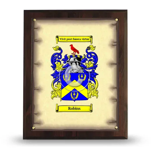 Robins Coat of Arms Plaque