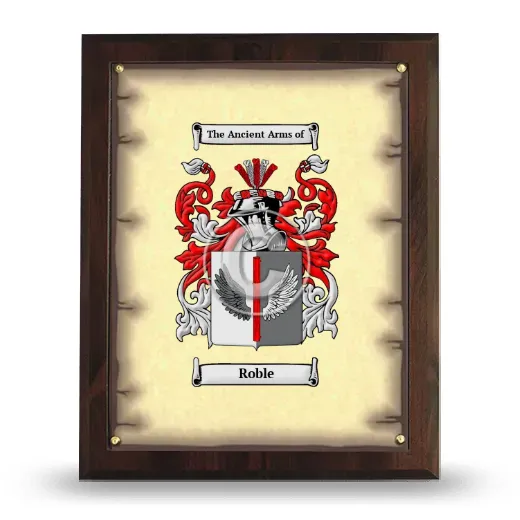 Roble Coat of Arms Plaque