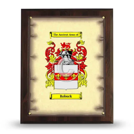 Robuck Coat of Arms Plaque