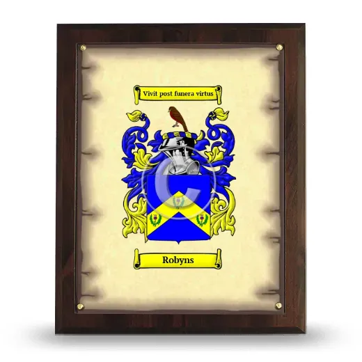 Robyns Coat of Arms Plaque