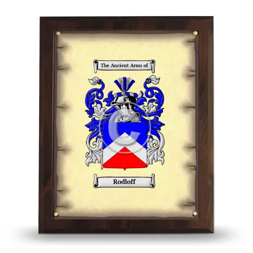 Rodloff Coat of Arms Plaque