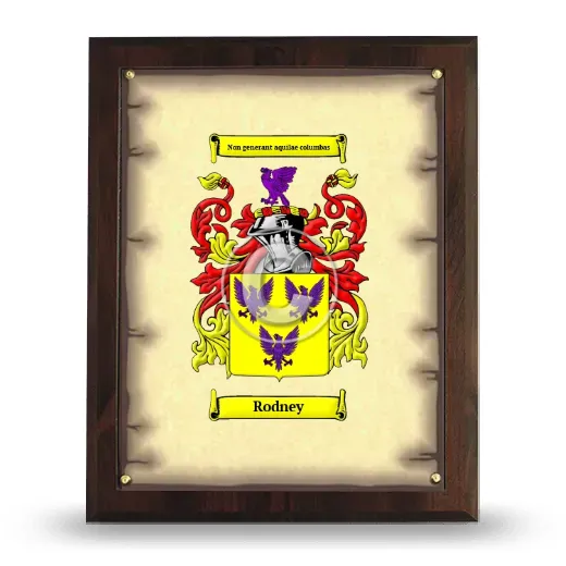 Rodney Coat of Arms Plaque