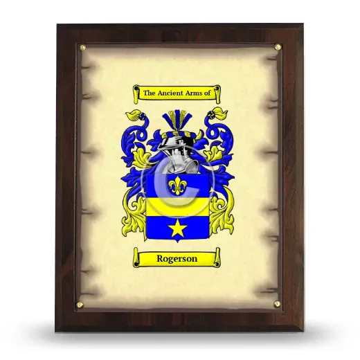 Rogerson Coat of Arms Plaque