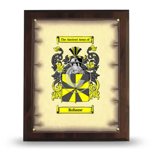 Rohane Coat of Arms Plaque