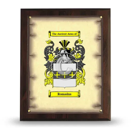 Romains Coat of Arms Plaque