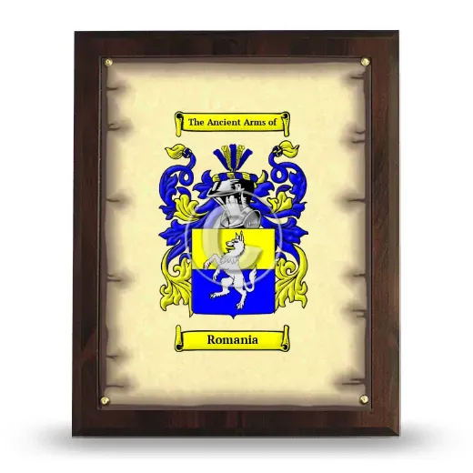Romania Coat of Arms Plaque