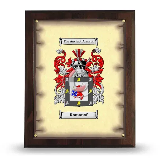 Romanof Coat of Arms Plaque