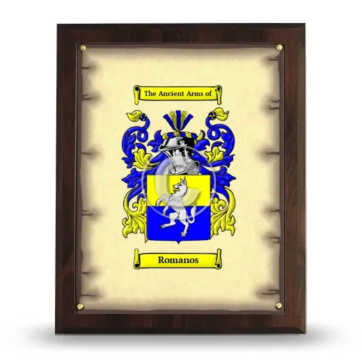 Romanos Coat of Arms Plaque