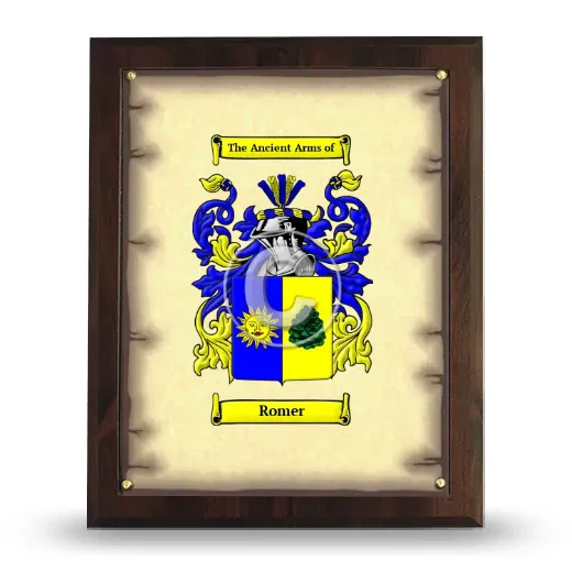 Romer Coat of Arms Plaque